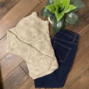 Shimmery Off-White Sweater